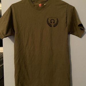 Army green OMEGA T-shirt